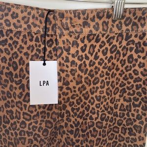 LPA Leather Leopard Pant Sz XS